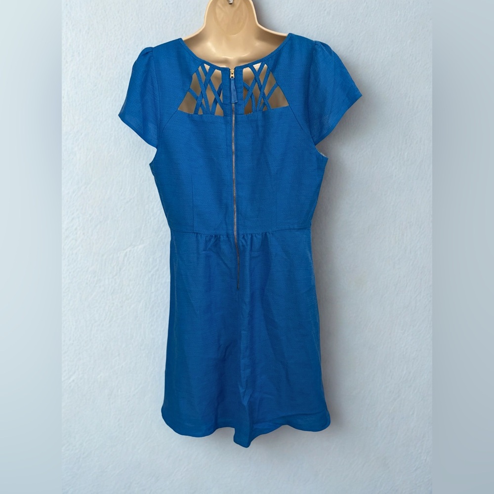 Maeve Blue Mini Dress - Picture 7 of 11